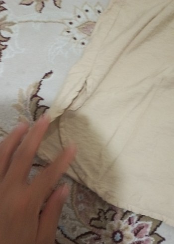 Kadın Bej Bohem Tarz Uzun Salaş Sabahlık - Görsel 5