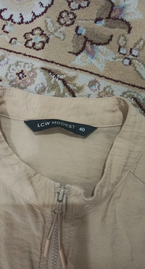 Kadın Bej Bohem Tarz Uzun Salaş Sabahlık - Görsel 4