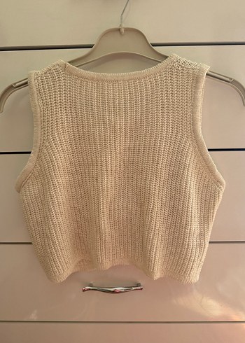Zara Bej Kısa Triko Kadın Süveter