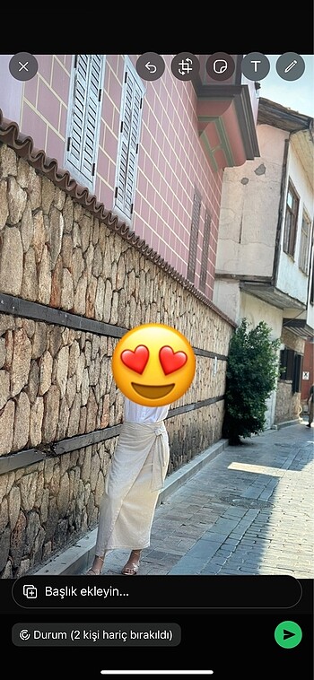 Keten bağlamalı etek