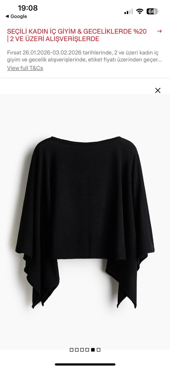 H&m yarasa kol kazak - Görsel 3