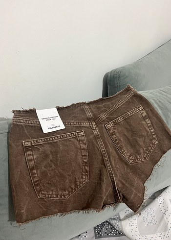 Pull&bear kot şort etiketli - Görsel 2