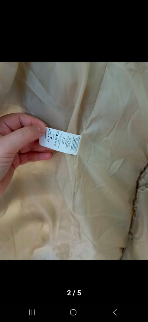 Bej Renk Kadın Şişme Kaban - Görsel 5