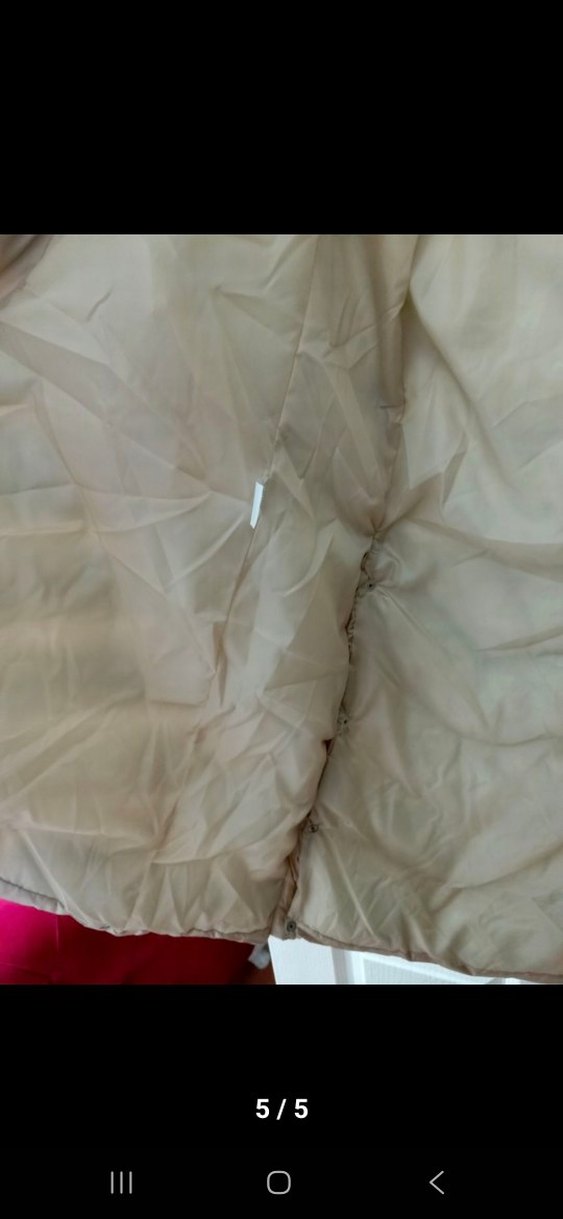 Bej Renk Kadın Şişme Kaban - Görsel 4