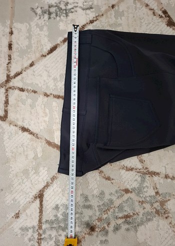 Lacivert Kadın Kumaş Pantolon Kemerli Midi Boy,Selen marka - Görsel 4