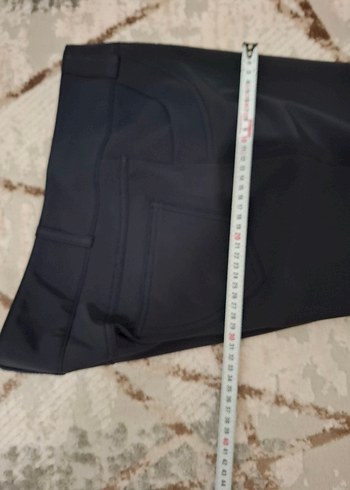 Lacivert Kadın Kumaş Pantolon Kemerli Midi Boy,Selen marka - Görsel 3