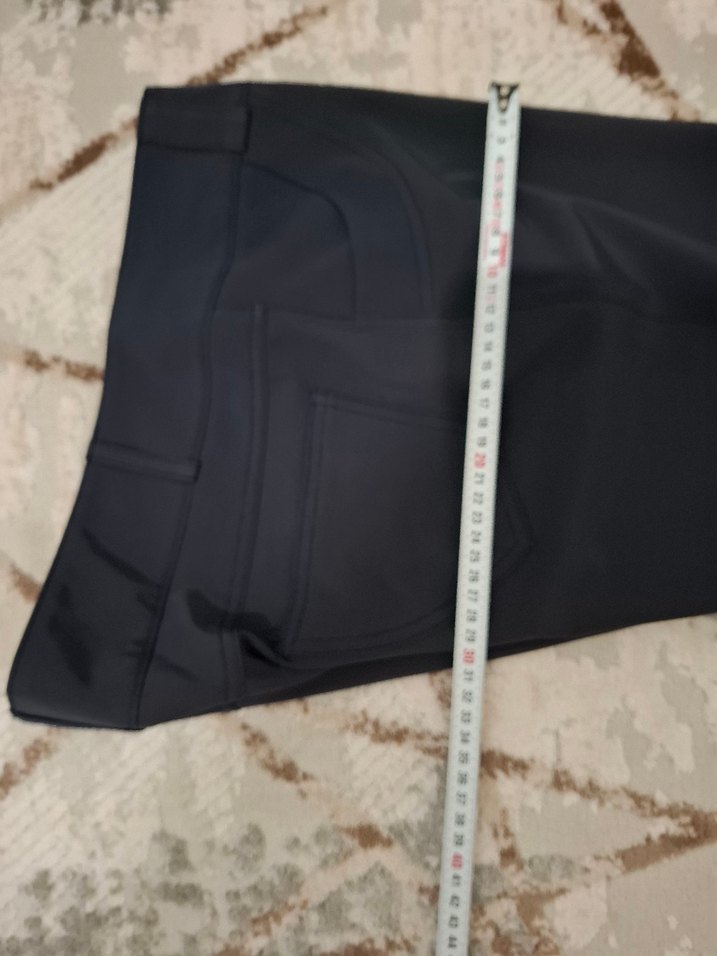 Lacivert Kadın Kumaş Pantolon Kemerli Midi Boy,Selen marka - Görsel 3