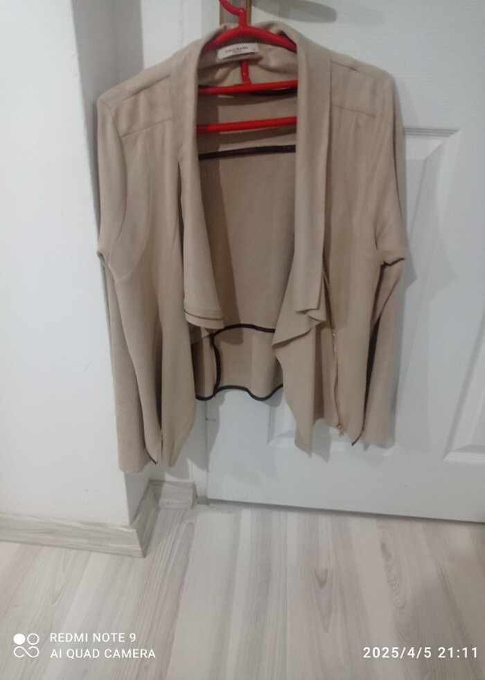 Baharlık süet ceket - Görsel 2