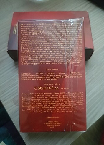 Beden Oriflame so fever ecstatic her edp parfüm