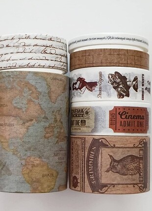 Vintage Washi tape seti