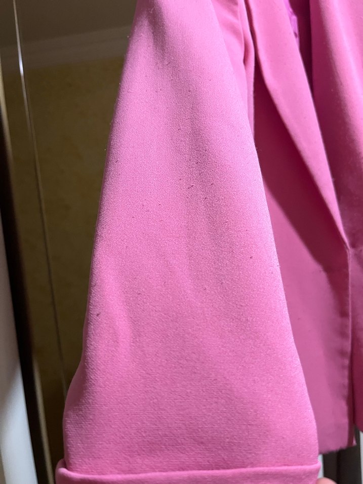 Pembe Kadın Midi Blazer Ceket - Görsel 3