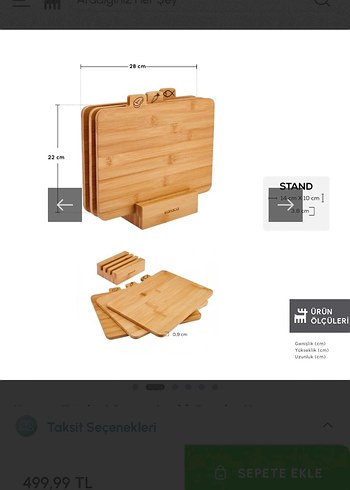 Karaca Bambu Kesme Tahtası Seti - Görsel 4