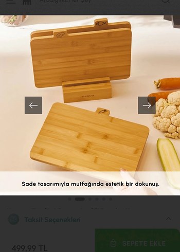 Karaca Bambu Kesme Tahtası Seti - Görsel 2