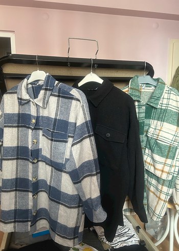 Düğmeli Kareli Pamuklu Kadın Gömlek - Görsel 2