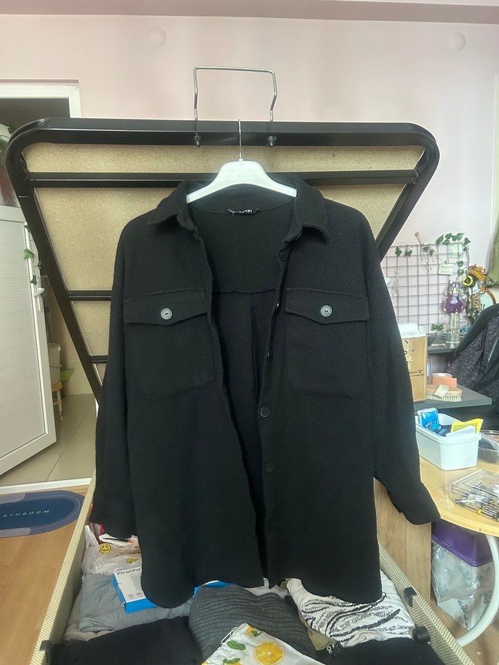 Düğmeli Kareli Pamuklu Kadın Gömlek - Görsel 4