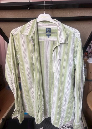 Erkek Gri Bağlamalı Desenli Kısa Kollu Gömlek - Görsel 2