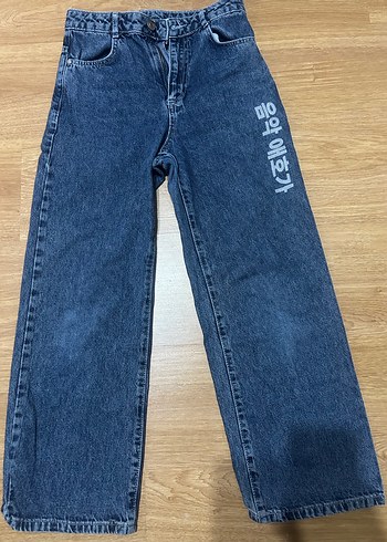 Gri Kadın Salaş Midi Boy Kot Pantolon - Görsel 2