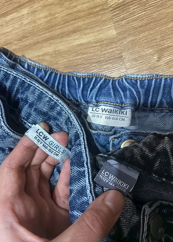 Gri Kadın Salaş Midi Boy Kot Pantolon - Görsel 6