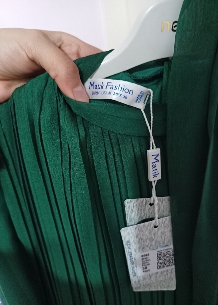 Etiketli şifon janjan elbise. Hiç giyilmedi sadece denedim. Son  - Görsel 3