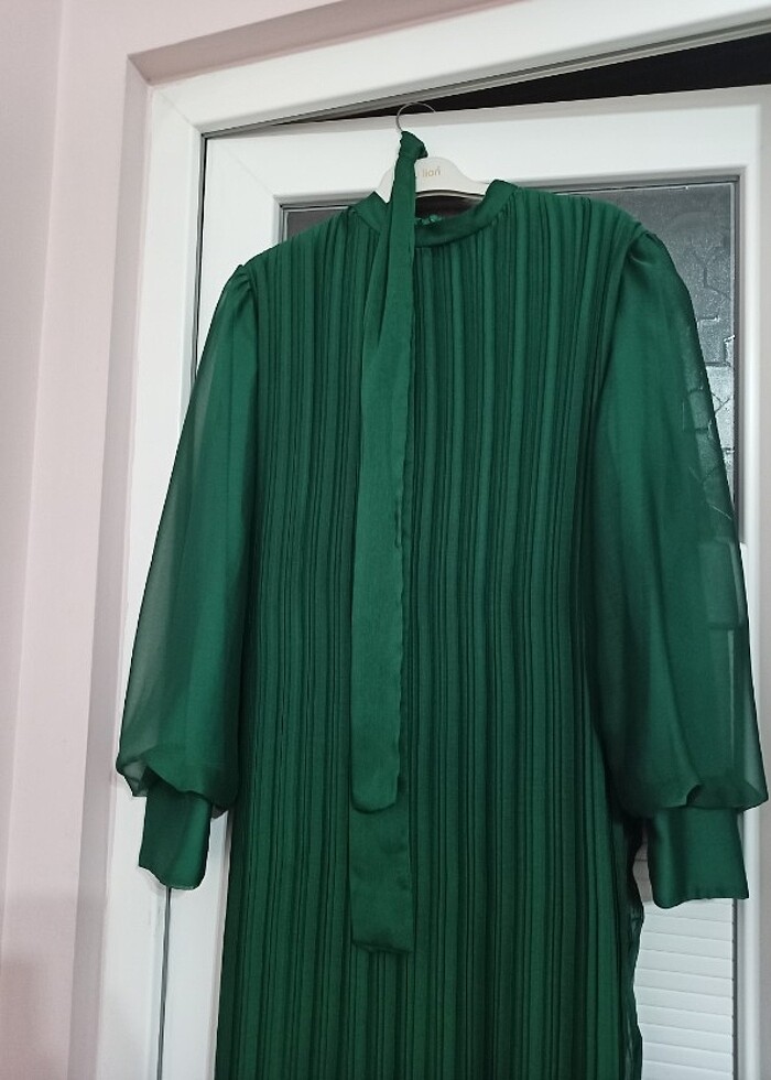 Etiketli şifon janjan elbise. Hiç giyilmedi sadece denedim. Son  - Görsel 2