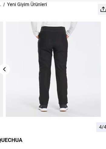 Siyah kadın outdoor Pantolon - Görsel 2