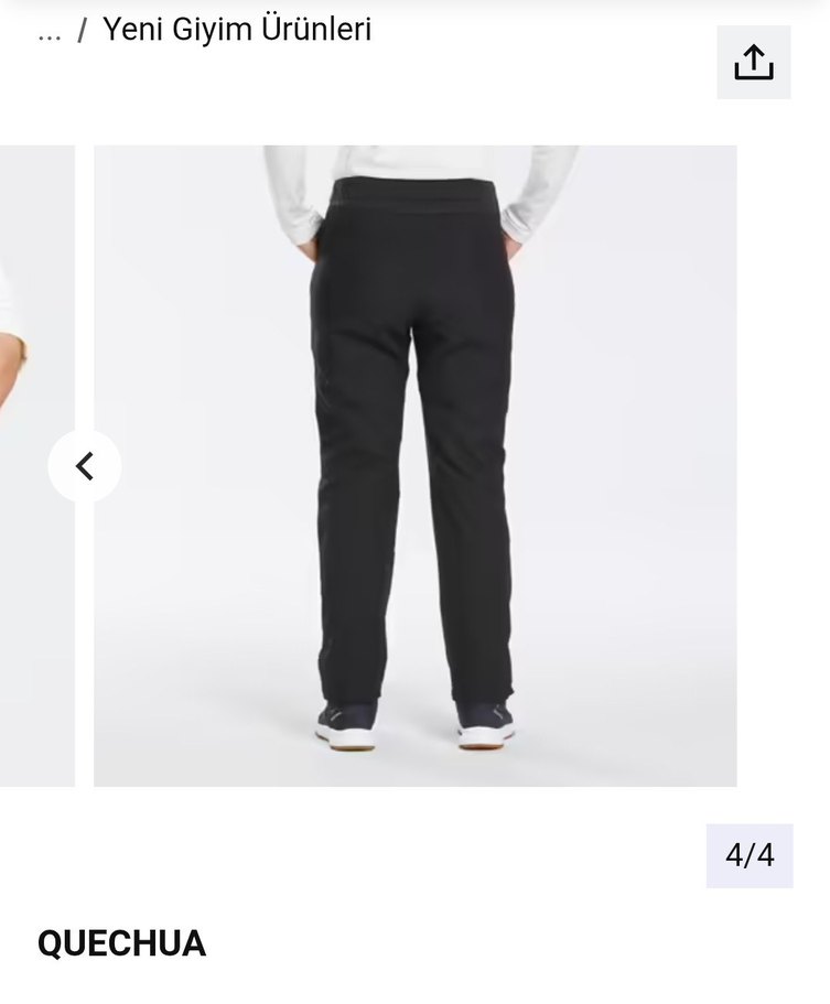 Siyah kadın outdoor Pantolon - Görsel 2