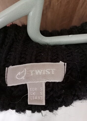 Twist Siyah kalın kazak
