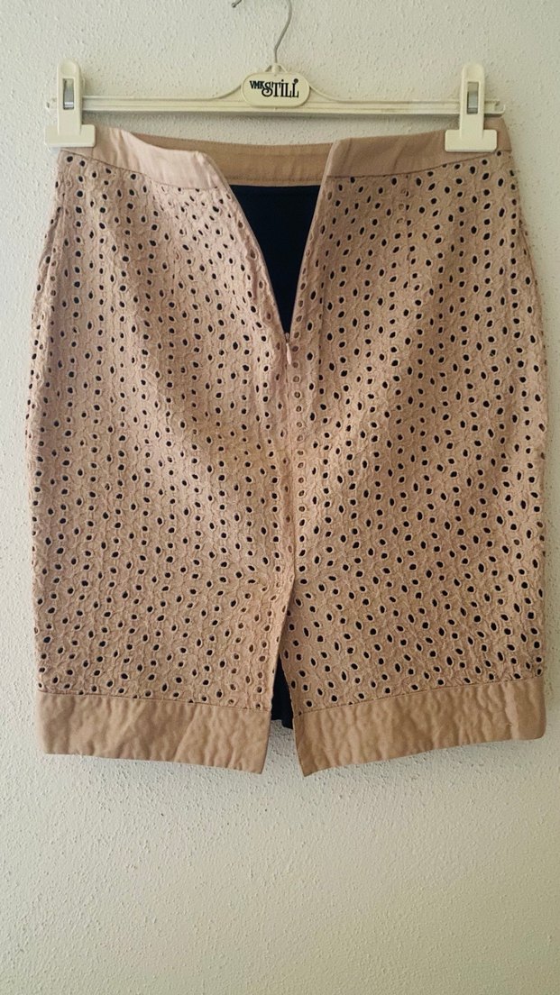 PARK BRAVO  Nakışlı Dantel Mini Etek - Görsel 2