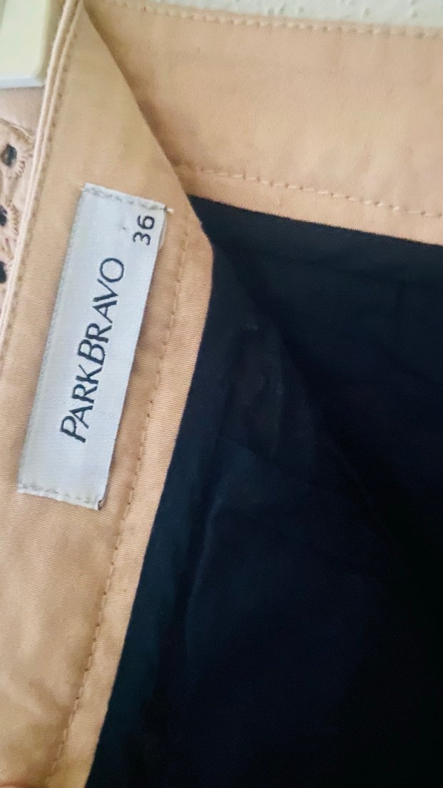 PARK BRAVO  Nakışlı Dantel Mini Etek - Görsel 3