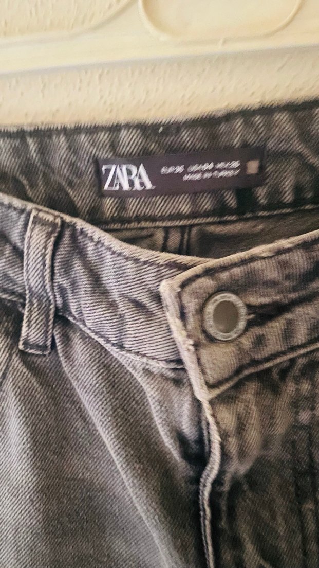 ZARA STRAİGHT ŞERİTLİ  KOT PANTOLON - Görsel 3