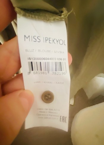 İPEKYOL Düğmeli Uzun Kollu Kadın Gömlek - Görsel 6