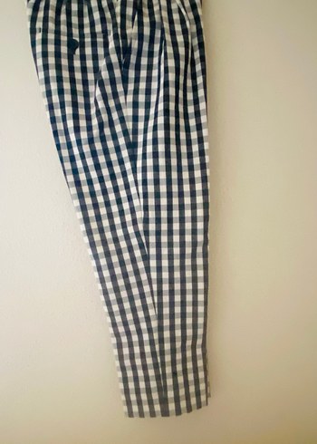 MANGO  Ekose Pilili Midi Pantolon - Görsel 7