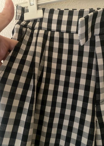 MANGO  Ekose Pilili Midi Pantolon - Görsel 2