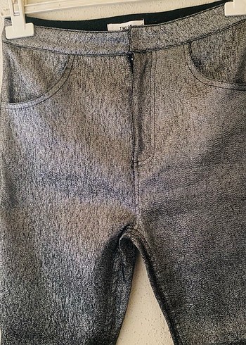 TWİST GRİ RENK SİMLİ SLİM FİT PANTOLON - Görsel 2