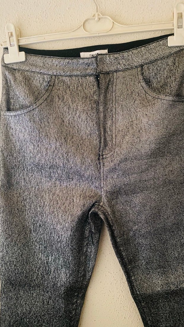 TWİST GRİ RENK SİMLİ SLİM FİT PANTOLON - Görsel 2