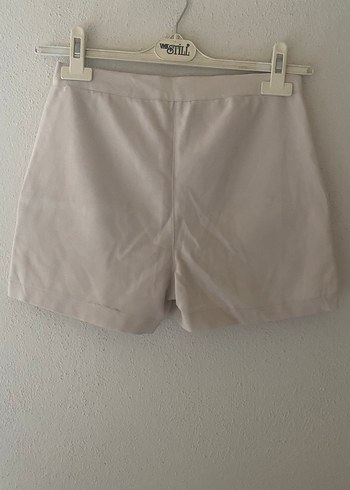 Bej Mini Kadın Şort, - Görsel 4