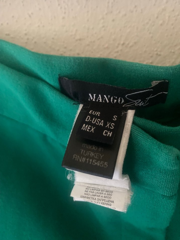 MANGO Yeşil Mini Şort - Görsel 3