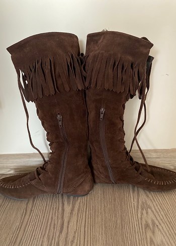 NİNE WEST GERÇEK SÜET DERİ ÇİZME - Görsel 3