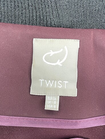 36 Beden bordo Renk Twist Blazer %70 İndirimli.
