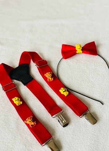 Winnie ve tigger konseptli askı taç set