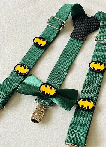 Diğer Batman konseptli asmı papyon set