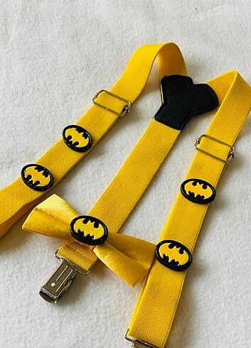  Beden çeşitli Renk Batman konseptli asmı papyon set