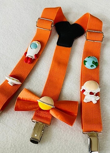  Beden Astronot konseptli askı papyon set 