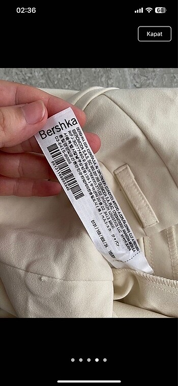 xs Beden ten rengi Renk Bershka pantolon