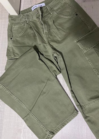 Bershka Haki Kargo Pantolon - Görsel 3