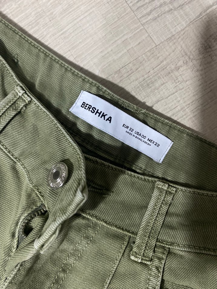 Bershka Haki Kargo Pantolon - Görsel 4