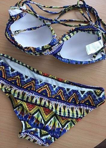 38 Beden lacivert Renk Mudo hiç giyilmemiş bikini takımı