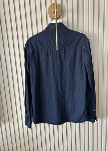 Mavi Jeans Erkek Lacivert Kot Gömlek, Düğmeli, Regular Fit