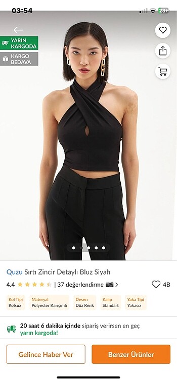 QUZU Zincirli Bluz