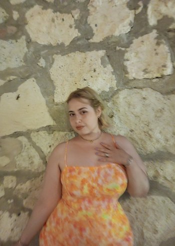 Turuncu Elbise - Görsel 5